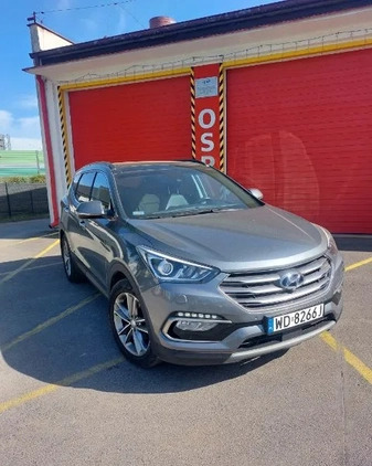 Hyundai Santa Fe cena 147600 przebieg: 119646, rok produkcji 2017 z Dobre Miasto małe 781